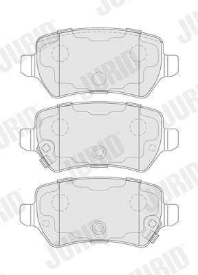 Гальмівні колодки задні Kia Ceed (JD) 1.4 CRDi 90 2012–2018
