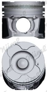 Поршень с кольцами и пальцем (размер отв. 84.50 / +0.50) OPEL ASTRA G 2.0 99-, VECTRA C 2.0 97- (дизель)