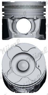 Поршень с кольцами і пальцем (размер отв. 84.50 / +0.50) OPEL ASTRA G 2.0 99-, VECTRA C 2.0 97- (дизель) Поршень с кольцами і пальцем (размер отв. 84.50 / +0.50) OPEL ASTRA G 2.0 99-, VECTRA C 2.0 97- (дизель)
