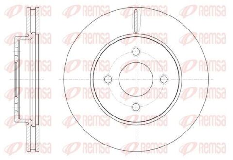 Гальмівний диск передній NISSAN MICRA III (K12) 1.2 16V 03-10