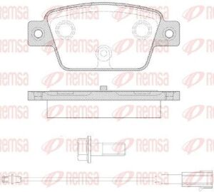 Гальмівні колодки задні FIAT STILO, BRAVO 1.2 16V-2.4 20V 01-
