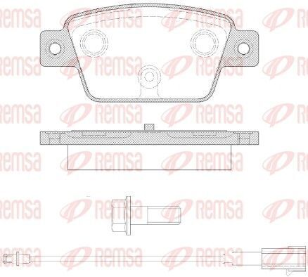 Гальмівні колодки задні FIAT STILO, BRAVO 1.2 16V-2.4 20V 01- Гальмівні колодки задні FIAT STILO, BRAVO 1.2 16V-2.4 20V 01-