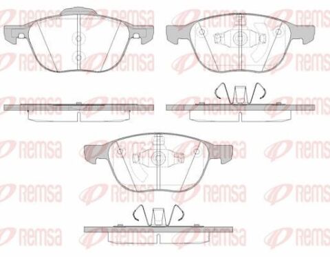 Гальмівні колодки передні FORD C-Max,Focus II,III,Kuga I,II Mazda 3,5,Volvo 03- Гальмівні колодки передні FORD C-Max,Focus II,III,Kuga I,II Mazda 3,5,Volvo 03-