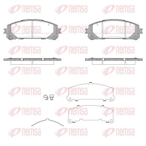 Тормозные колодки передние TOYOTA CAMRY 2.5 17-, RAV 4 V 2.0 VVTi AWD 18-