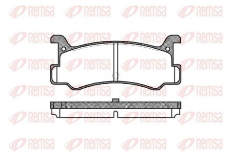 Колодки гальмівні задні MAZDA 323 1,6GT -93, MX-3/MX-5 Колодки гальмівні задні MAZDA 323 1,6GT -93, MX-3/MX-5