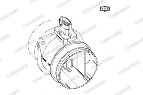 Витратомір повітря VW 2.0 TDI 05-, AUDI, SKODA Витратомір повітря VW 2.0 TDI 05-, AUDI, SKODA