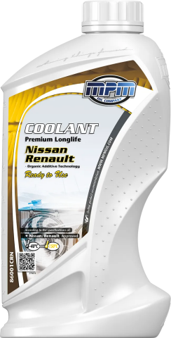 Антифриз MPM MOTORS Premium Longlife Renault-Nissan (-40°C) желтый, 1 литр Антифриз MPM MOTORS Premium Longlife Renault-Nissan (-40°C) желтый, 1 литр