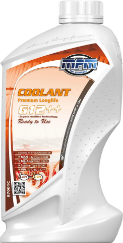 Антифриз MPM MOTORS Coolant Premium Longlife -40°C G12++ Ready to Use (червоний), 1 літр