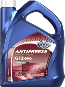 Антифриз MPM MOTORS Premium Longlife G12evo Concentrate (красный), 5 литров