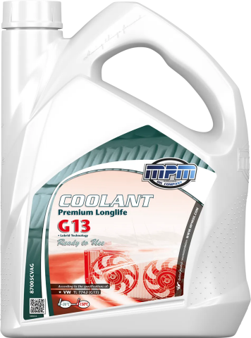 Антифриз MPM MOTORS Coolant Premium Longlife G13 Ready to Use -40°C (червоний), 5 літрів Антифриз MPM MOTORS Coolant Premium Longlife G13 Ready to Use -40°C (червоний), 5 літрів