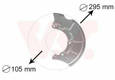 Захист диска гальмівного (переднього) (L) Audi A3/Skoda Octavia/VW Golf 96-13