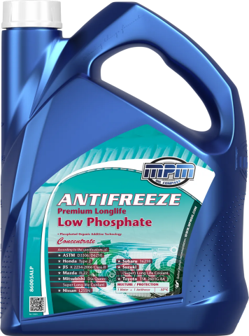 Антифриз MPM MOTORS Low Phosphate Concentrate (темно-синій), 5 літрів