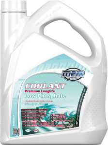 Антифриз MPM MOTORS Coolant Low Phosphate -37°C Ready to Use (темно-синий), 5 литров
