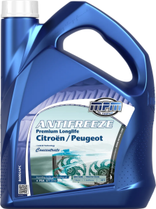 Антифриз MPM MOTORS Premium Longlife Citroën/Peugeot concentrate (темно-синий), 5 литров