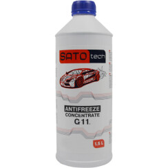 Антифриз SATO tech Ready Mix G11 синій (-35с), 1,5 літра