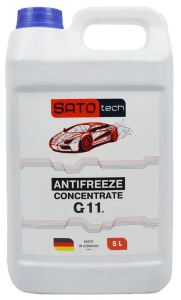 Антифриз SATO tech G11 синий (-80с), 5 литров