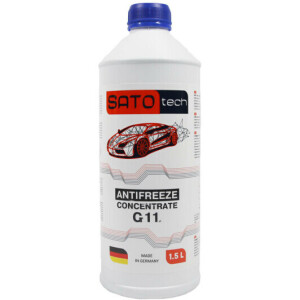 Антифриз SATO tech G11 синий (-80с), 1,5 литра