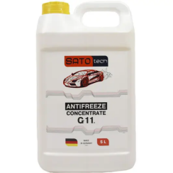 Антифриз SATO tech G11 жовтий (-80с), 5 літрів