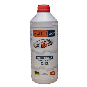 Антифриз SATO tech Ready Mix G13 фиолетовый (-35с), 1,5 литра