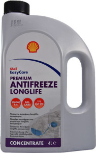 Антифриз SHELL Premium Longlife Concentrate 12/G12+ (червоний) -80°, 4 літри