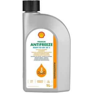 Антифриз SHELL Premium G11 (синьо-зелений) -38°, 1 літр