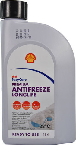 Антифриз SHELL Premium Longlife (червоний) -38°, 1 літр Антифриз SHELL Premium Longlife (червоний) -38°, 1 літр