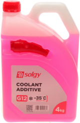 Антифриз SOLGY (червоний) G12 -35°C (готовий до застосування), 4 літри Антифриз SOLGY (червоний) G12 -35°C (готовий до застосування), 4 літри