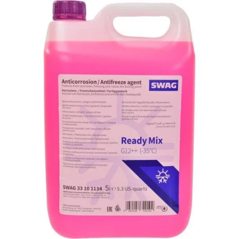 Антифриз SWAG G12++ (фіолетовий) -35°C, 5 літрів Антифриз SWAG G12++ (фіолетовий) -35°C, 5 літрів