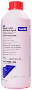 Антифриз SWAG концентрат G12 (червоний), 1,5 літра