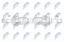 Приводний вал Alfa Romeo Giulia 2Wd,4Wd Q4 2.0T,2.2D 15-