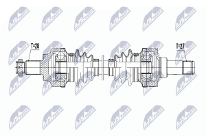 Приводний вал Bmw 116D,118D,120D 10- Atm, 318D