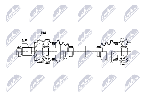 Приводной вал Bmw 3 E36 316I,318I,318Is,320I 91-, 3 E46 316I,318I,320I 97-
