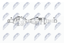 Приводной вал Bmw 3 E46 325Xi-330Xd 4Wd 09.00-02.05