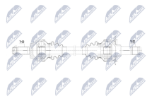 Приводний вал Bmw 5 F10,F11 525D 6Mtm,525Xdrive,530D,530Xdrive,535D,535Dxdrive,535I,550I,550Ixdrive 10-