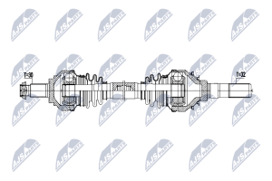 Приводний вал Bmw M3 F30,F80 14-, M4 F32,F33,F34,F82 14-, M2 F22,F87 15-