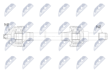 Приводний вал Bmw X3 Xdrive 25D 18-, Xdrive 20Dmh 20-