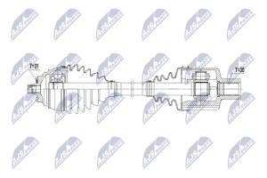 Приводний вал Bmw Xdrive X1,X2 18D,20D,20I,25D,25I 14-, 2 Active Tourer,Gran Tourer 218D,220D,225I 14-, Mini Clubman F54 14-, Countryman F60 16-