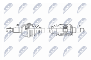 Приводний вал Cadillac Srx 3.6,4.6 04-, Sts 3.6,4.6 05-, Cts 3.0,3.6 08-