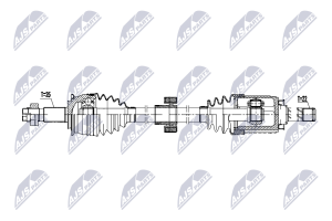 Приводний вал Chevrolet Aveo 1.4,1.6 11-, Sonic 1.8 12-
