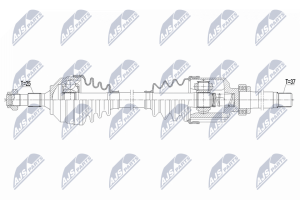 Приводний вал Citroen C4 2.0Hdi 04-, C4 Picasso, Grand Picasso 2.0Hdi 06-, Peugeot 307 2.-Hdi 04-08