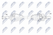 Приводний вал Citroen C4 Picasso, Grand Picasso 2.0Hdi 150Km 13-, Spacetourer 2.0Hdi 150Km 18-