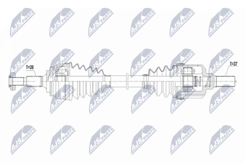 Приводний вал Citroen C4 Picasso, Grand Picasso 2.0Hdi 150Km 13-, Spacetourer 2.0Hdi 150Km 18-