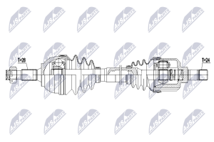 Приводний вал Citroen C5 Atm 1.6Hdi, 1.6 Vti 10-, Peugeot 508 Mtm 12-
