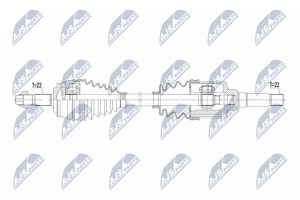 Приводний вал Citroen Nemo 1.4 08-, Fiat Qubo 1.4 08-, Fiorino 07-, Peugeot Bipper 1.4 08-
