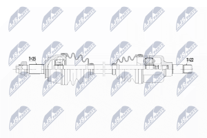 Приводний вал Citroen Nemo 1.4Hdi 09-, Peugeot Bipper 1.4 Hdi 09-