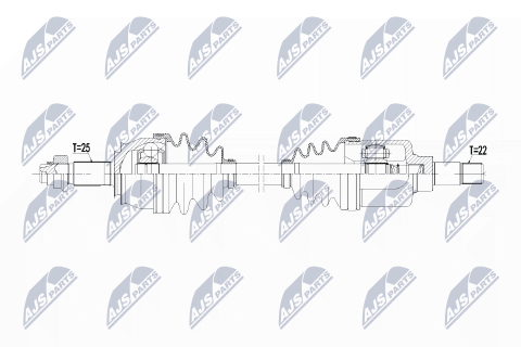 Приводний вал Citroen Nemo 1.4Hdi 09-, Peugeot Bipper 1.4 Hdi 09- Приводний вал Citroen Nemo 1.4Hdi 09-, Peugeot Bipper 1.4 Hdi 09-