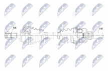 Приводний вал Ds5 11-, Peugeot Rcz 1.6T 156Km 10-