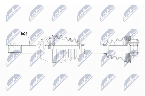 Приводний вал Fiat Doblo 1.3Jtd 05-, 1.9Jtd 03-
