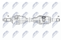 Приводний вал Fiat Doblo 1.6D Multijet 10-, Opel Combo 1.6Cdti 12-