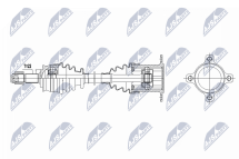 Приводний вал Fiat Panda 0.9 4X4, 1.3D Multijet 4X4 12-